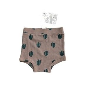 NWT Kate Quinn Brown Ribbed Cactus Print Retro Bloomer